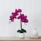 19" Artificial Purple Orchid with Decorative Vase